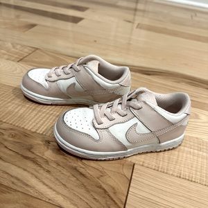 Pale pink Nike dunks kids